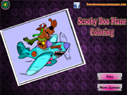 Scooby Doo Plane Coloring