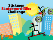 Stickman Skateboard-Bike Challenge