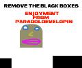 Remove the black boxes
